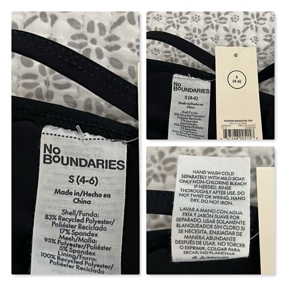 No Boundaries Sequin Mesh String Bikini Sz S NWT - Picture 12 of 14